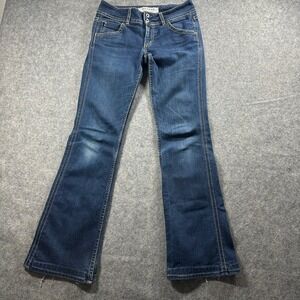 Hudson Bootcut Jeans Womens 28 Blue Dark Wash Low Rise Flap Pocket 170SDB